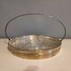 Silver metal servant with 5 carved glass raviers