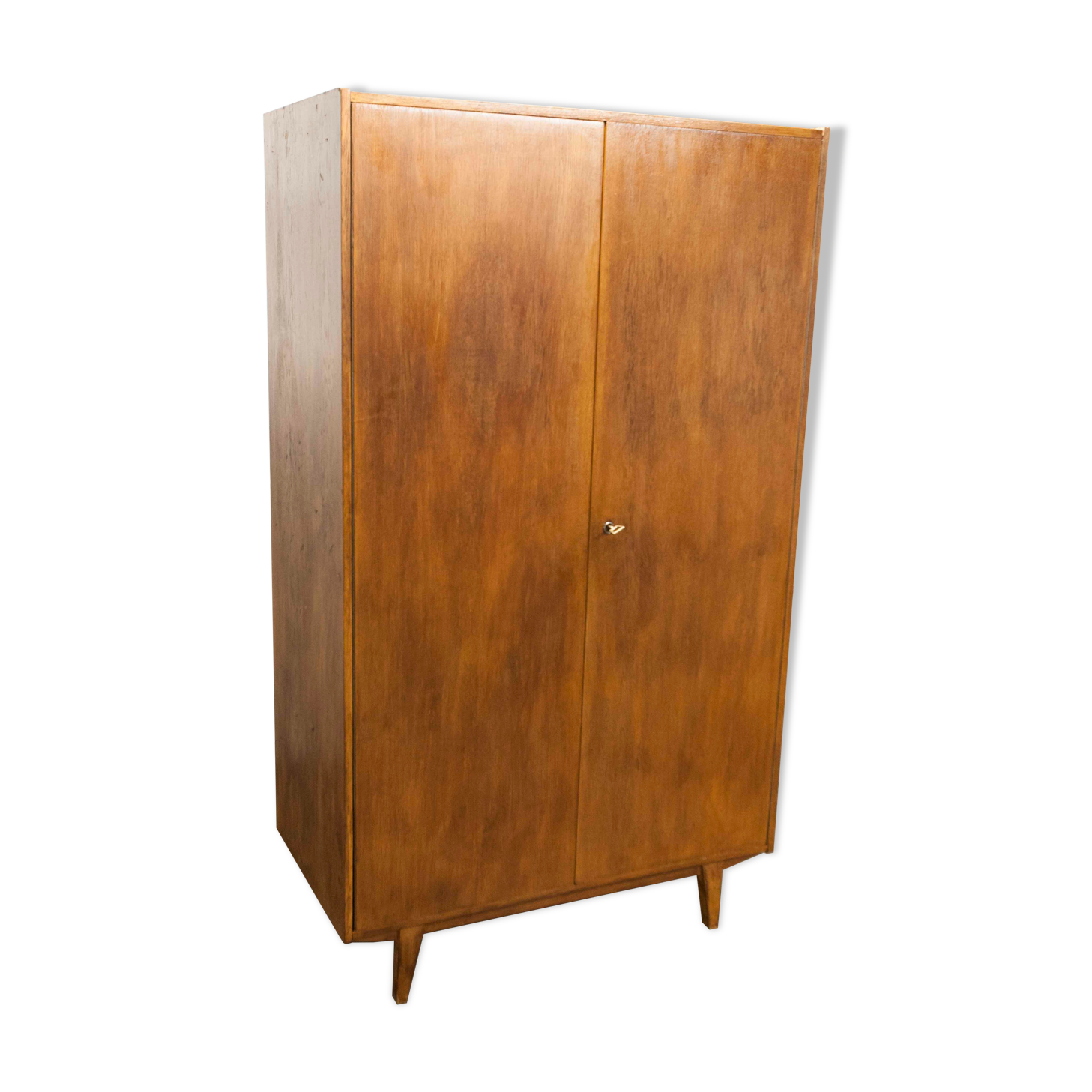 Lightweight Scandinavian wardrobe 1960 2 doors