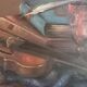 Signed oil-still life on violin