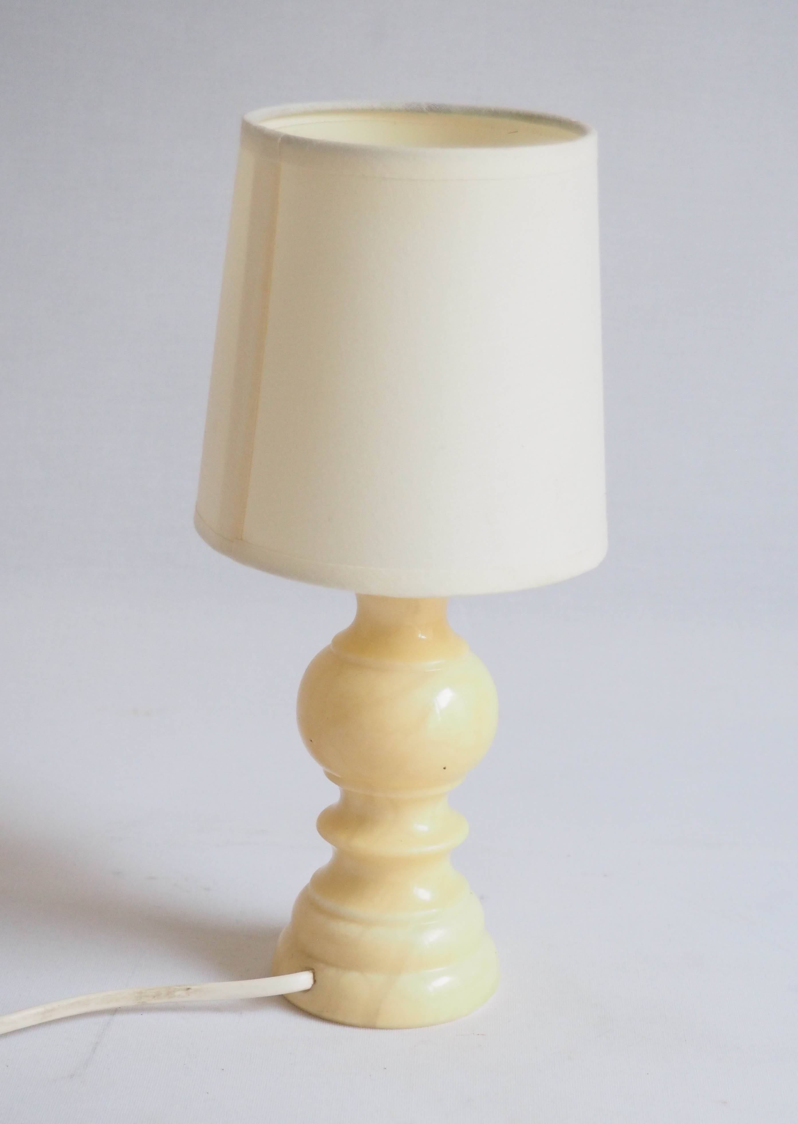 Alabaster bedside lamp