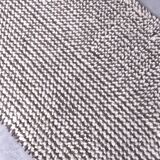 2x10 Brown White Wool Moroccan Runner Rug, 66x302Cm