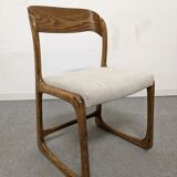 Series of 4 Baumann sleigh chairs from the 60s/70s