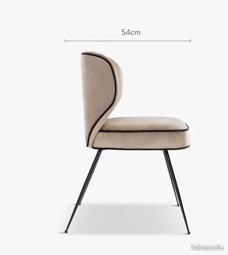 6 chairs nv gallery wayne velvet excellent condition, almost new