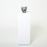 Laura de Santillana for Venini blown glass vase Klee 1984