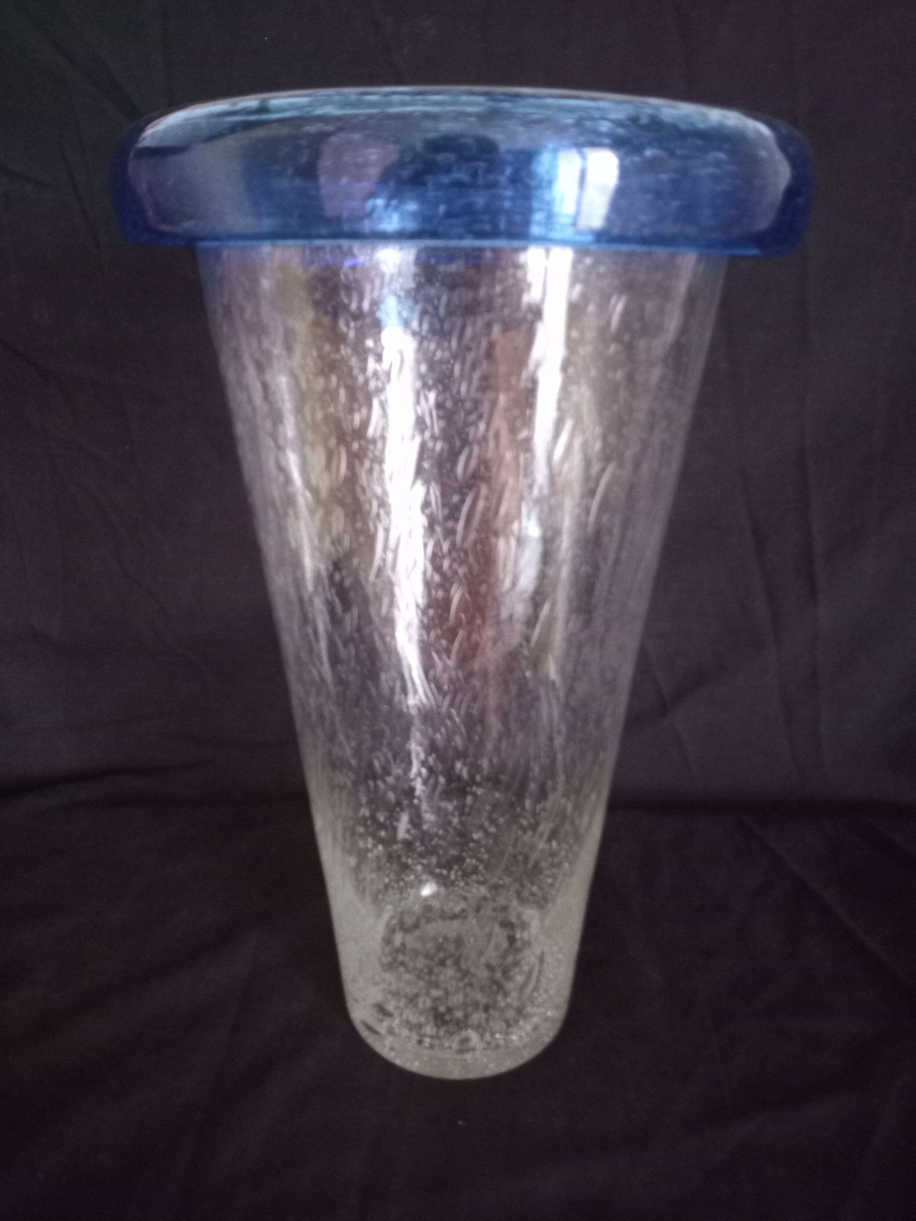 Flared vase with turned neck, h - 30 cm.