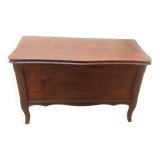 Coffre banquette de rangement en Bois de chêne massif, style classique