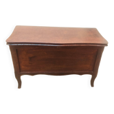 Coffre banquette de rangement en Bois de chêne massif, style classique