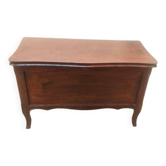 Coffre banquette de rangement en Bois de chêne massif, style classique