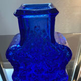 Cobalt blue vase by Lars Hellsten Sweden 1960s