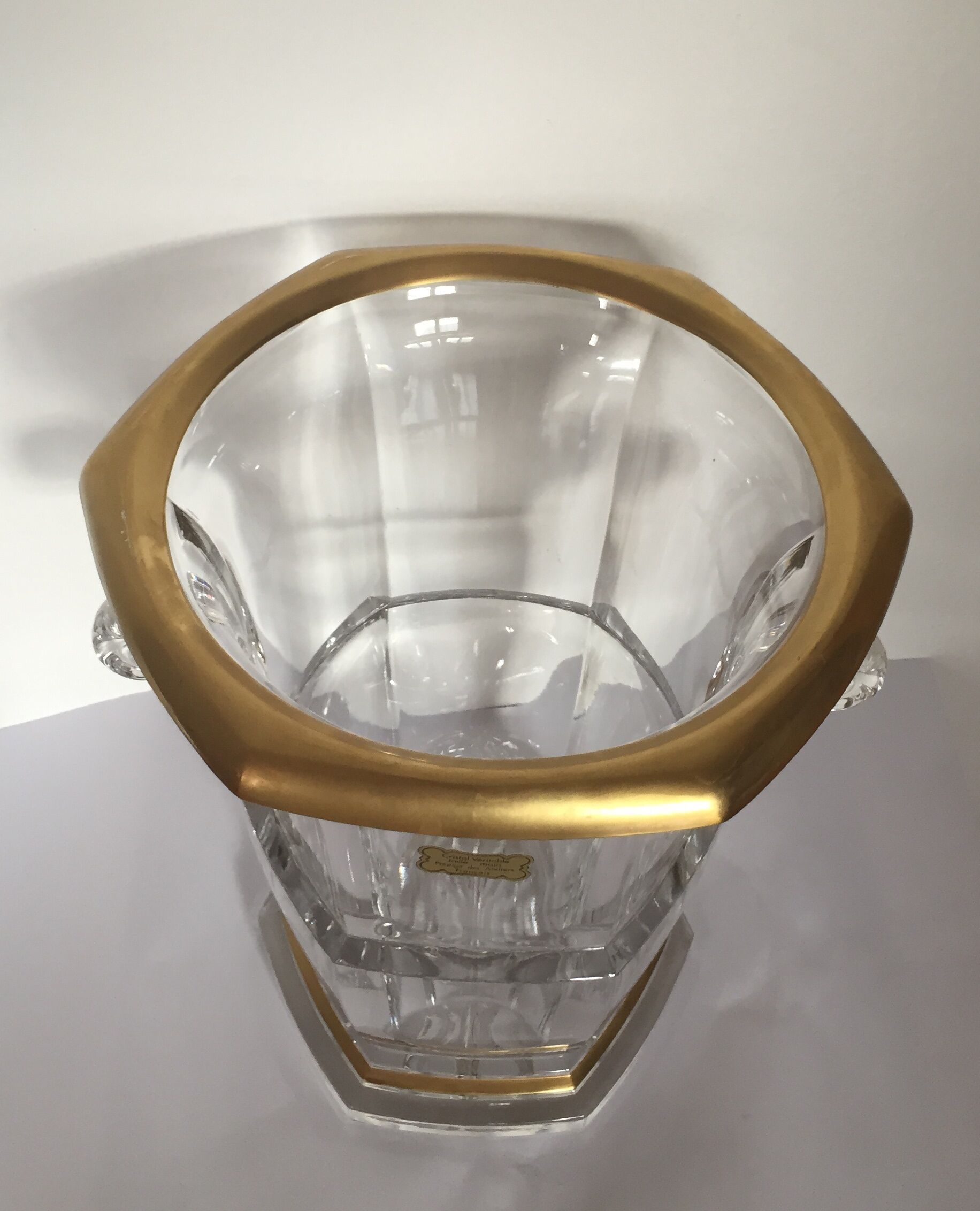 Seau à champagne en cristal