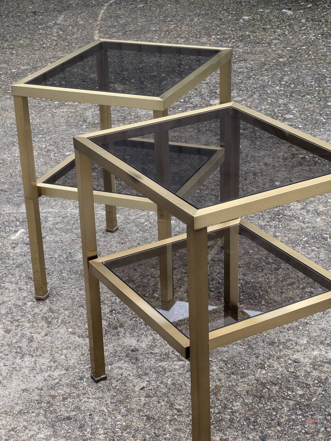 Pair of vintage 1970s side tables
