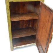 Vintage buffet mirror old art deco teak furniture original green patina