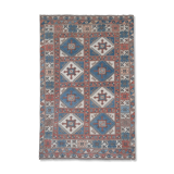 Handknotted wool turkish oushak rug 4'10" x 6'12"
