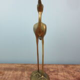 Vintage brass heron