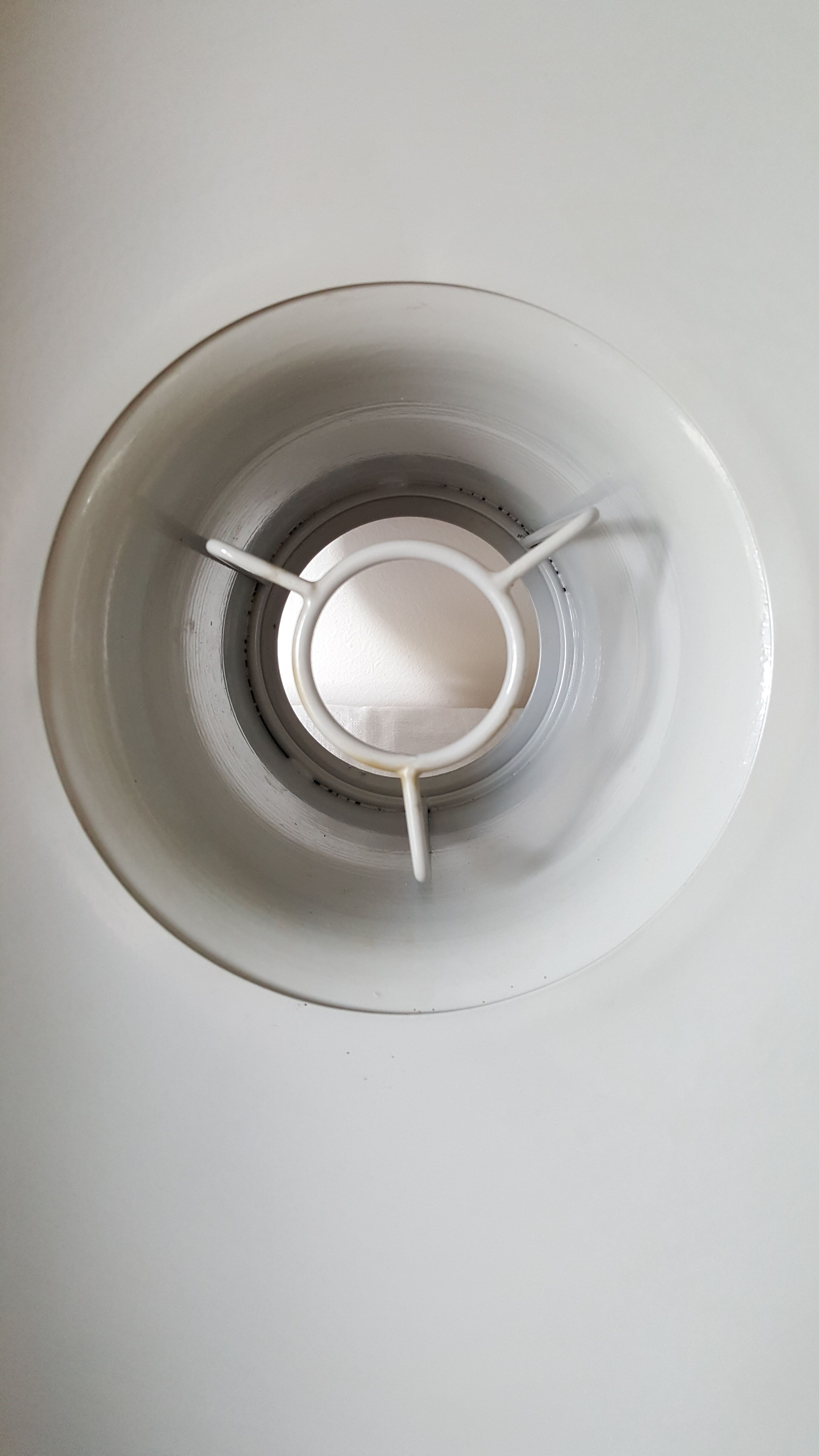 Lampshade suspension vintage industrial grey metal