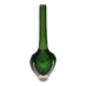 Vase de Murano vert et transparent, vers 1970-1980