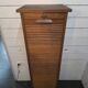 Oak curtain filing cabinet