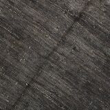 6x10 Brown & Beige Handmade Wool Kilim Rug, 195x324Cm