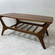 Table basse scandinave en teck par Louis Van Teeffelen pour Wébé