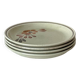 Lot de 4 assiettes à desserts vintage