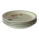 Lot de 4 assiettes à desserts vintage