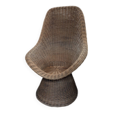 Grand fauteuil rotin