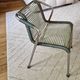 Chaise enfant scoubidou métal vintage 1970