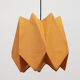 Orange vintage fabric hanging lamp 1960s