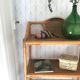 Rattan bookcase