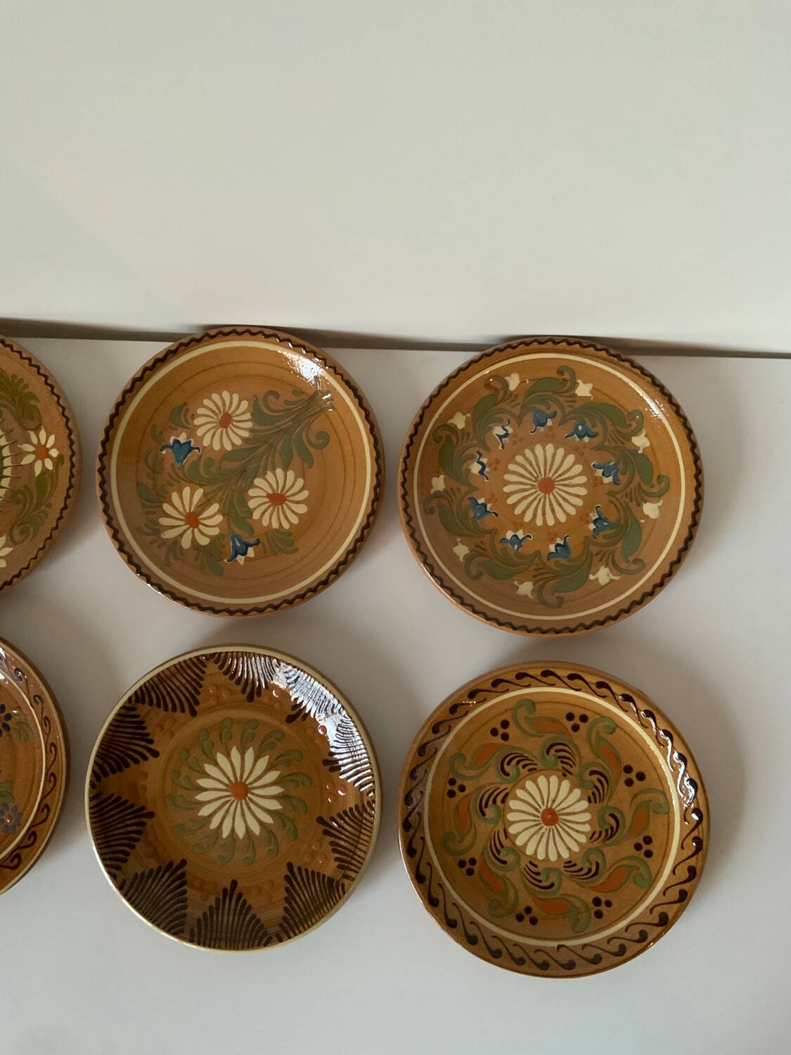 Vintage artisanal plates