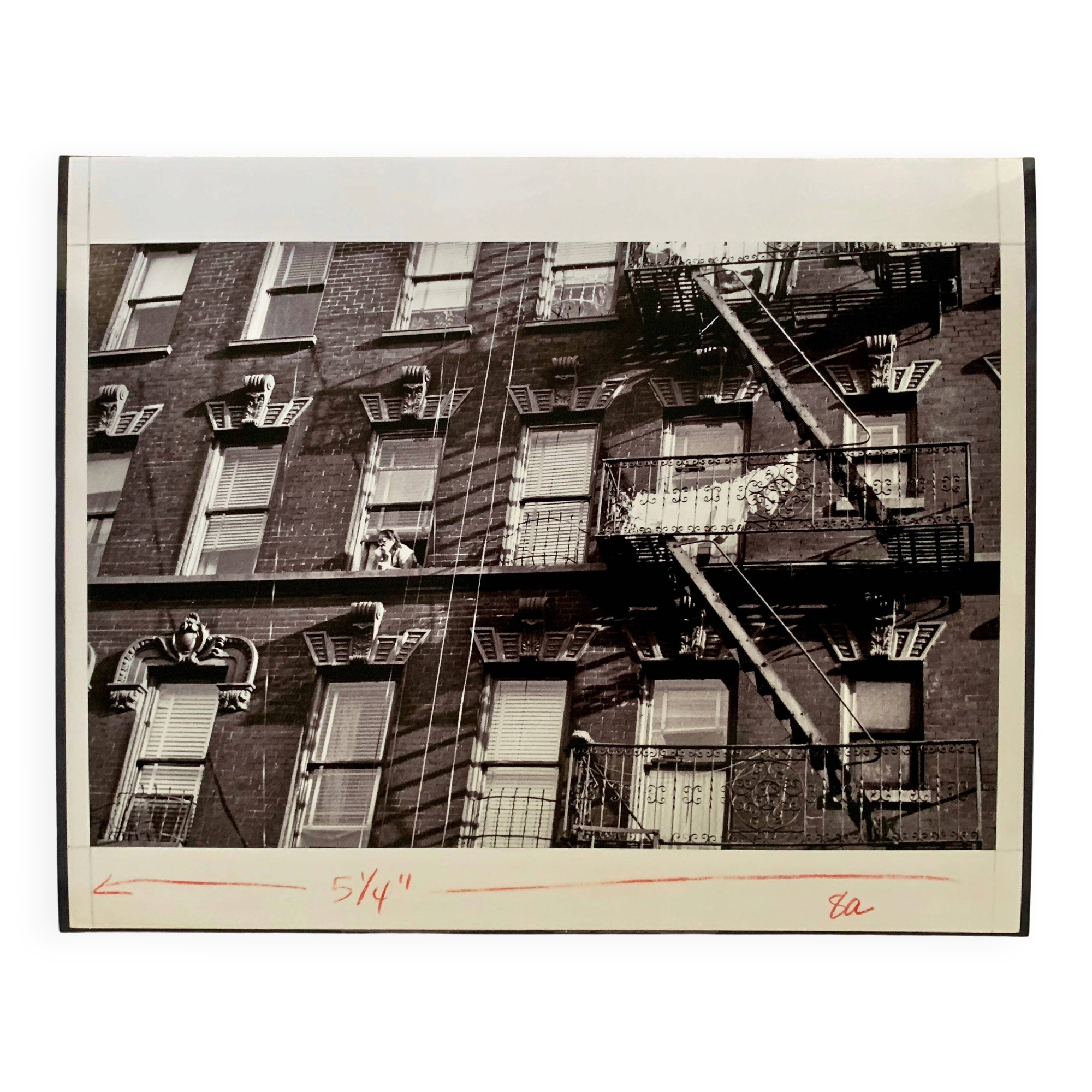 A suspended gaze Emergency staircase of apartments New York City – 1953