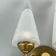 60s 70s Lamp Light Wall Lamp Wall Sconce Honsel Glass Space Age Design