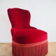 Velvet toad armchair