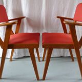 Pair of 50s bridge chairs