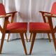 Paire de fauteuils bridge années 50