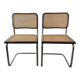 Paire de chaises Cesca B32 Marcel Breuer Made in Italy