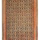 Rare Antique Rust Kilim Rug Floral Geometric Wool Carpet