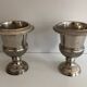 Pair of Medici-style silver-plated champagne buckets