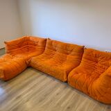 Togo set: 2 seater sofa, 2 corner sits and 1 pouf