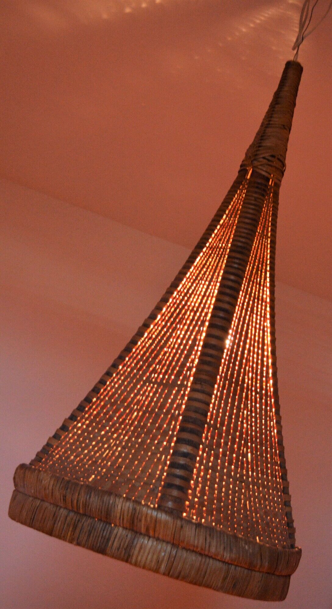 Rattan hanging lamp 60/70