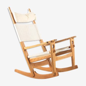 Rocking chair "Keyhole chair" de Hans J. Wegner pour Getama