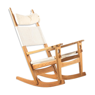 Rocking chair "Keyhole chair" de Hans J. Wegner pour Getama