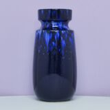 vintage blue shiny West Germany vase Scheurich