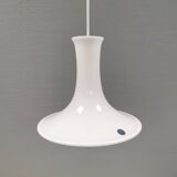 Mandarin hanging lamp made in opal white hand-crafted and mouth-blown glass