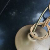 Vintage ball suspension rope and rattan