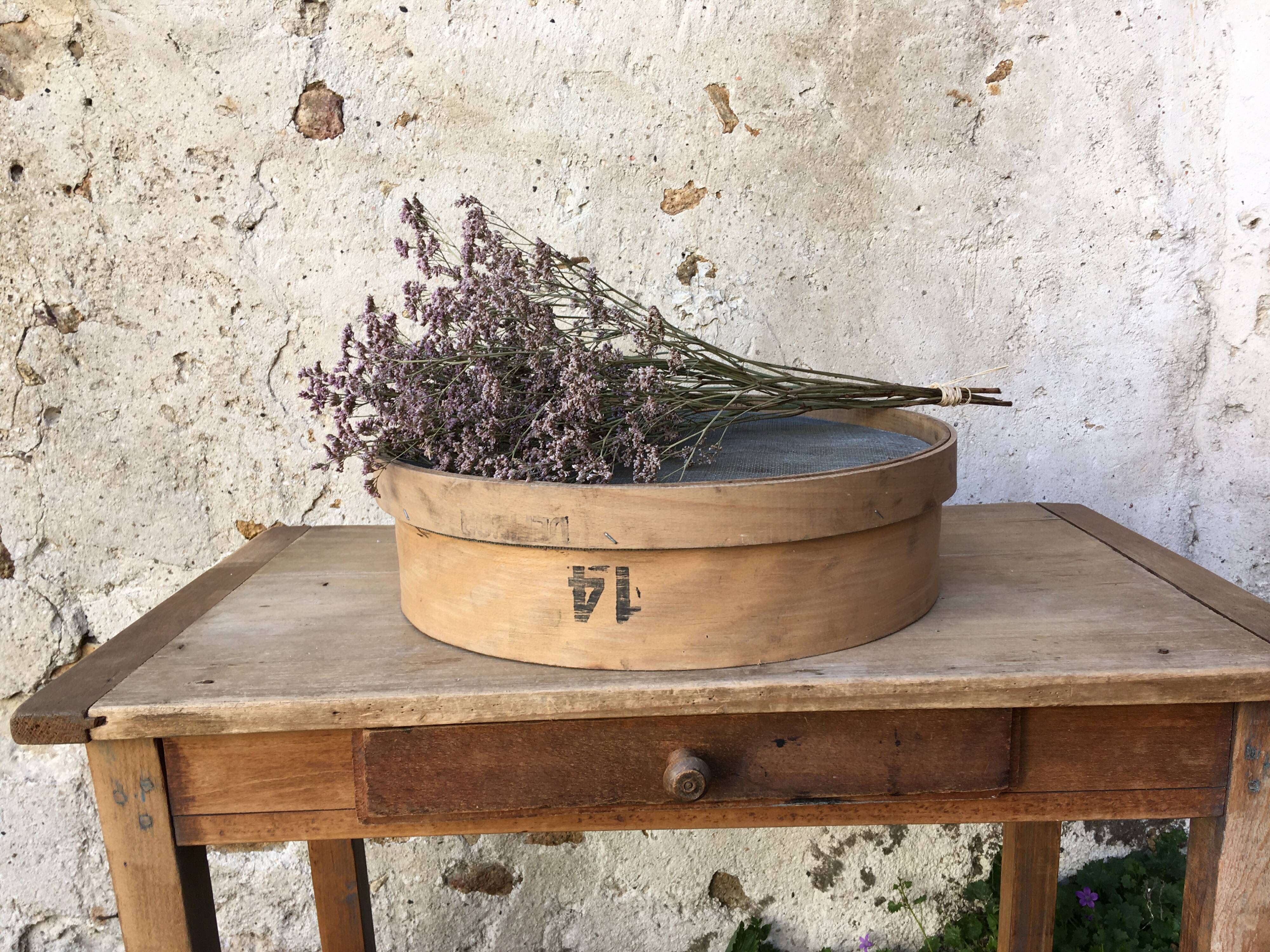 Vintage wooden sieve