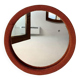 Wall Mirror with the Orange Fabric, 1950s