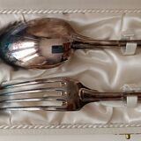 Christofle birth cutlery silver-plated box