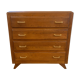Commode 4 tiroirs pieds compas