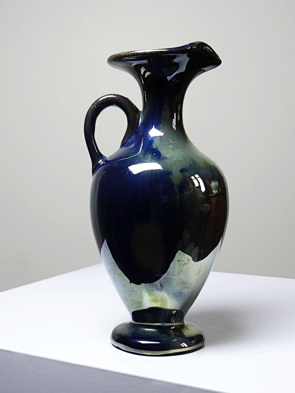 Small jug/pitcher/soliflore from Rambervillers, antique stoneware.